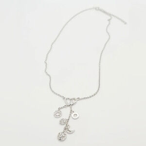 New Sterling Silver heart & the moon Necklace